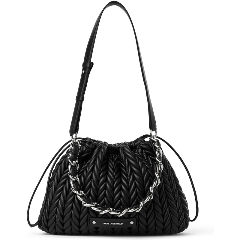 Karl Lagerfeld Kabelka na rameno Weave čierna 67362074