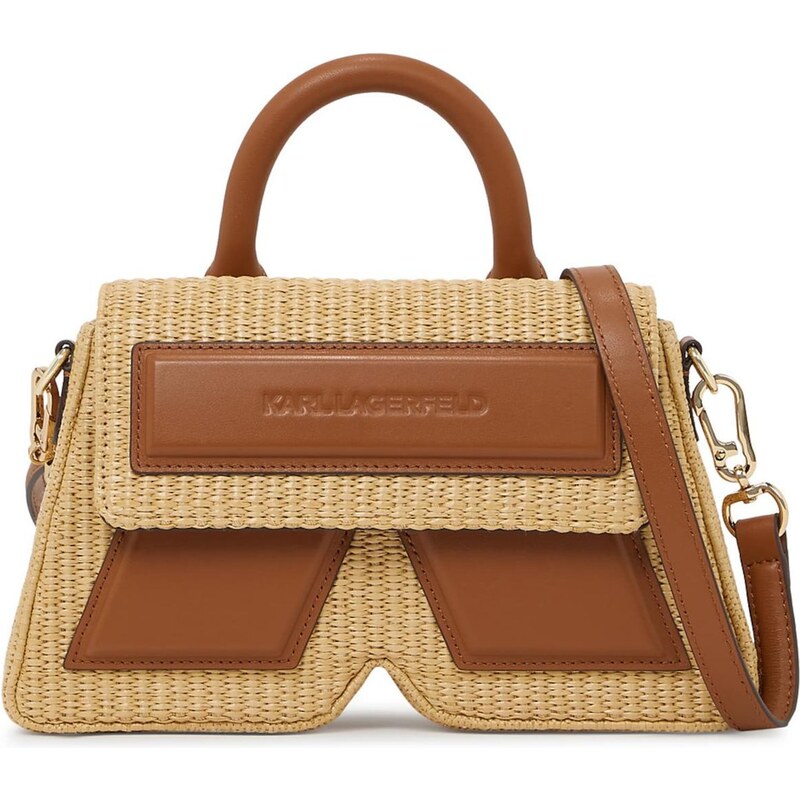 Karl Lagerfeld Taška cez rameno Ikon piesková / hnedá 67362068