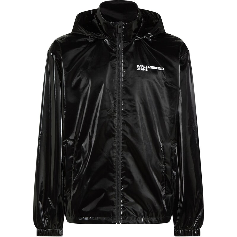 KARL LAGERFELD JEANS Prechodná bunda čierna / biela 67362077