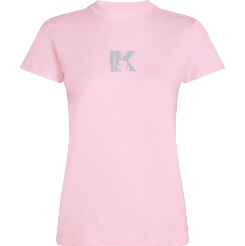 KARL LAGERFELD JEANS Tričko striebornosivá / ružová 67362069