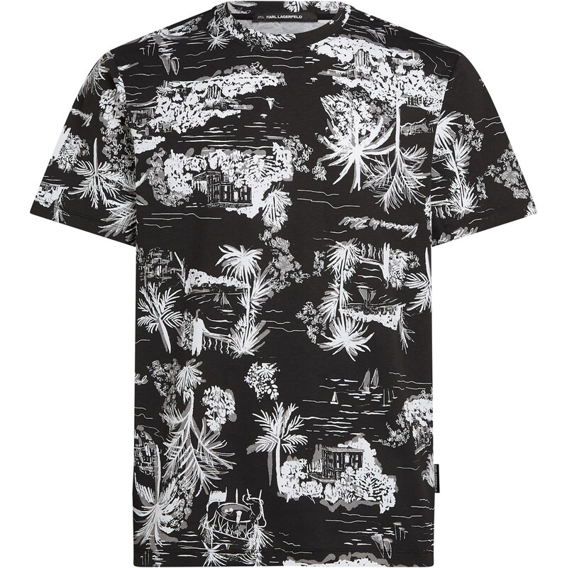 Karl Lagerfeld Tričko čierna / biela 67362059