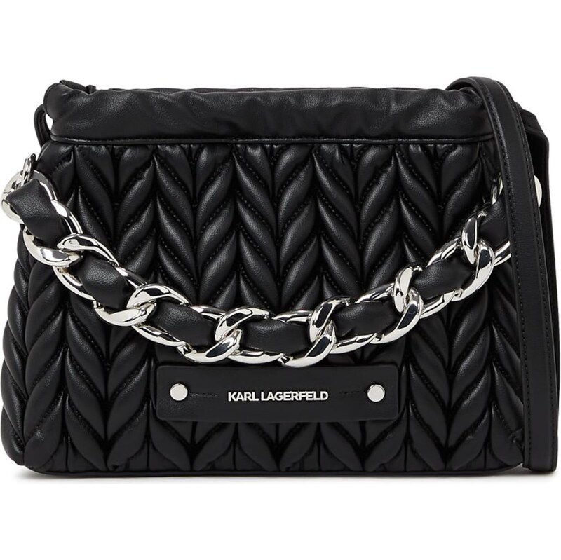 Karl Lagerfeld Taška cez rameno Weave čierna 67362086