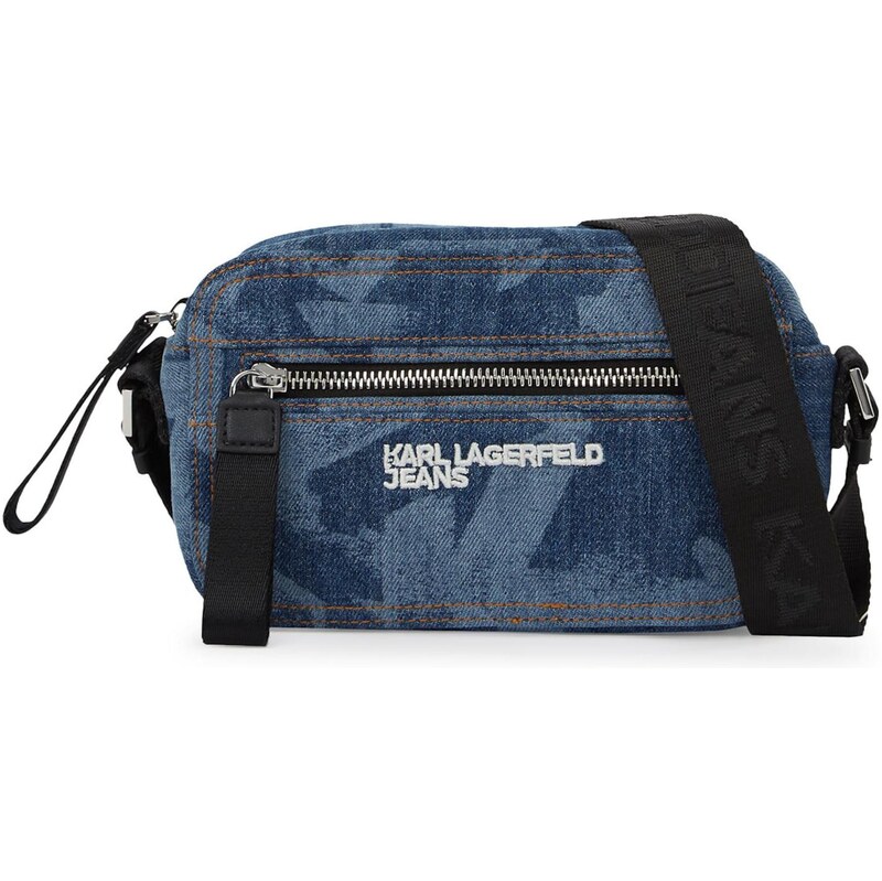 KARL LAGERFELD JEANS Taška cez rameno modrá denim / tmavomodrá 67362091