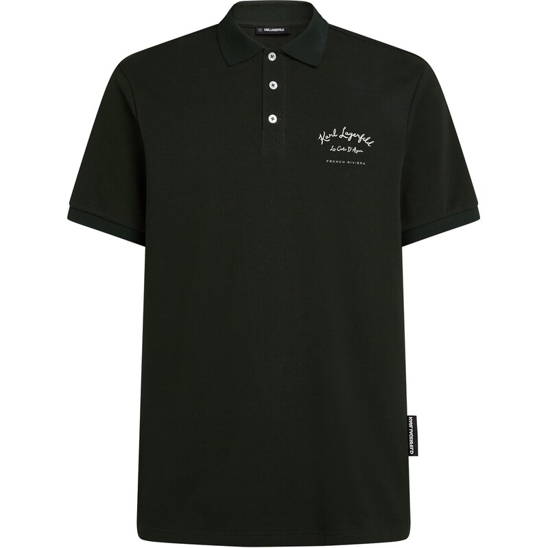 Karl Lagerfeld Tričko svetlobéžová / tmavozelená 67362093