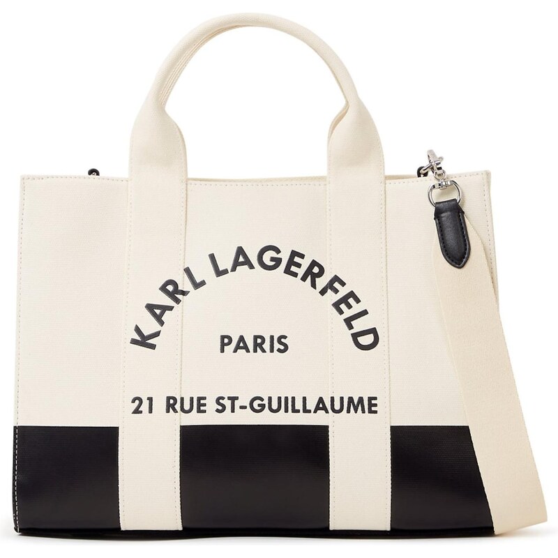 Karl Lagerfeld Shopper Rue St-Guillaume čierna / biela 67362099