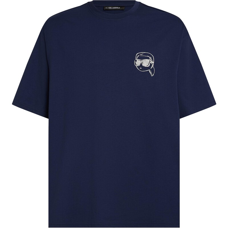 Karl Lagerfeld Tričko Ikon tmavomodrá / čierna 67362126