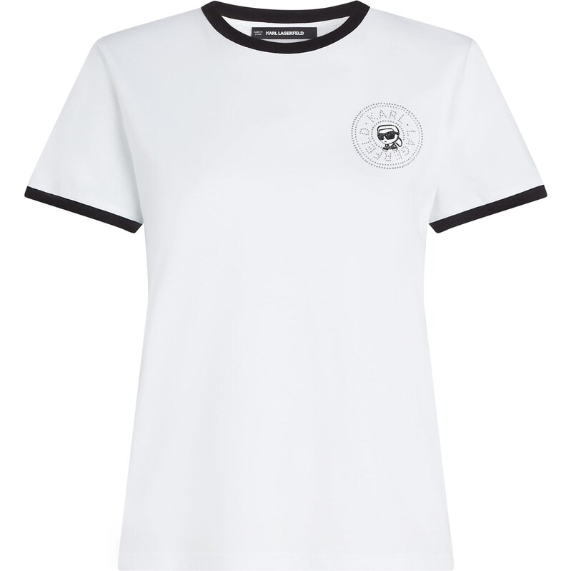 Karl Lagerfeld Tričko čierna / biela 67362141