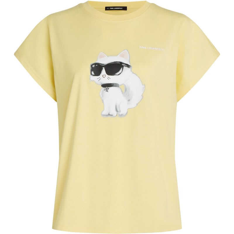 Karl Lagerfeld Tričko Ikon Choupette žltá / čierna / biela 67362159