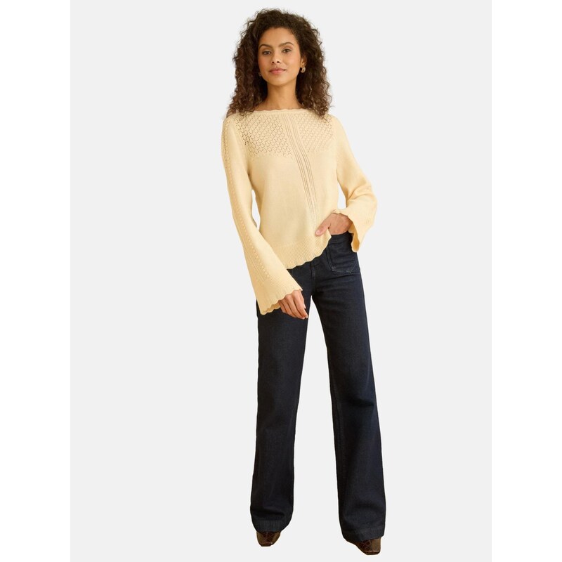 love & roses Sveter svetložltá 67362369