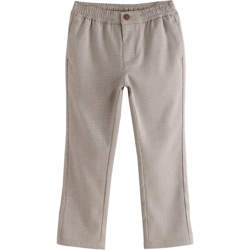 Next Nohavice tmavohnedá / čierna / biela 67362394