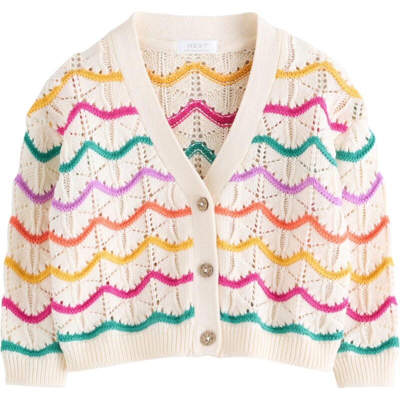 Next Kardigán karí / petrolejová / homárová / biela ako vlna 67362411