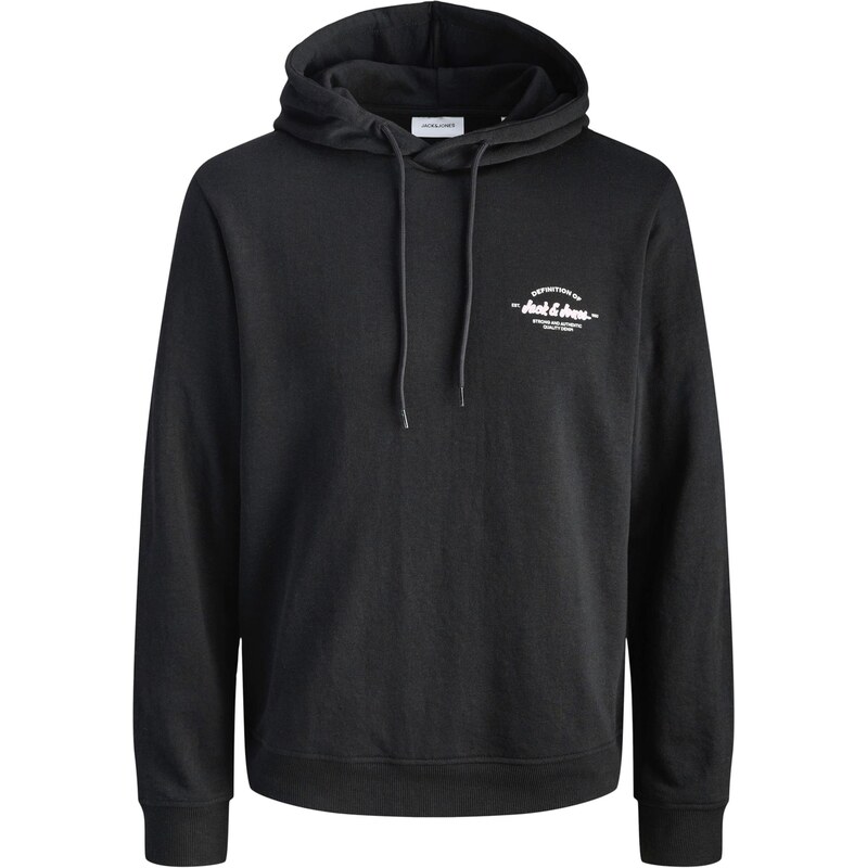 JACK & JONES Mikina JJBrandon čierna / biela 67362437