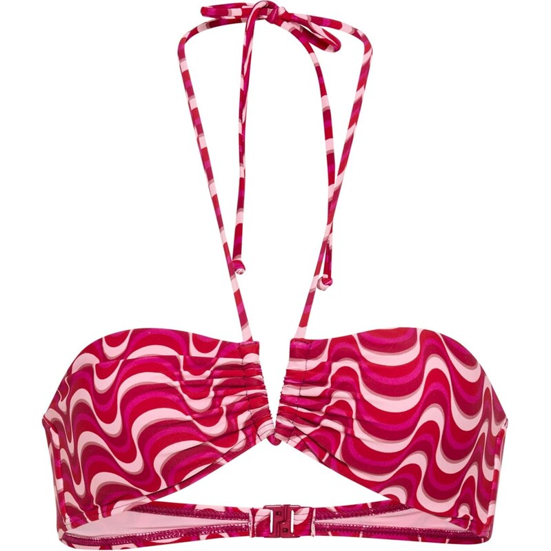 LSCN by LASCANA Bikinový top ružová / purpurová / biela 67362505