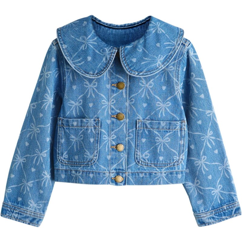 Next Prechodná bunda modrá denim 67362564