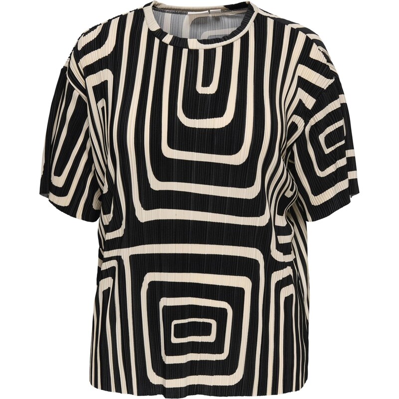 ONLY Carmakoma Tričko béžová / čierna 67362584