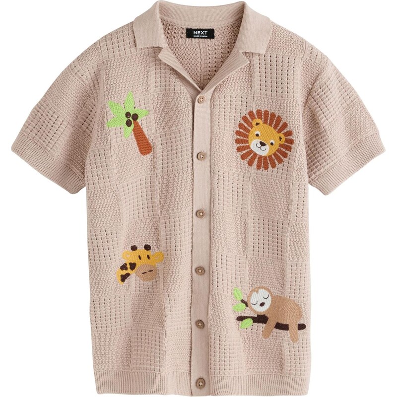 Next Kardigán béžová / hnedá / zelená / čierna 67362599