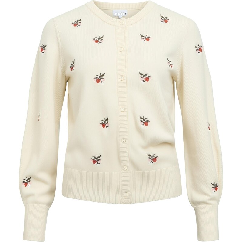 OBJECT Kardigán OBJEbba krémová / tmavozelená / ružová / červená 67362622