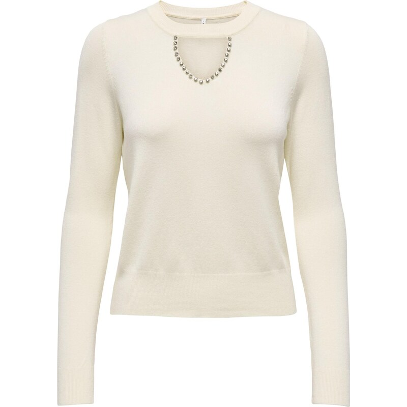 ONLY Sveter ONLVENICE strieborná / biela 67362629