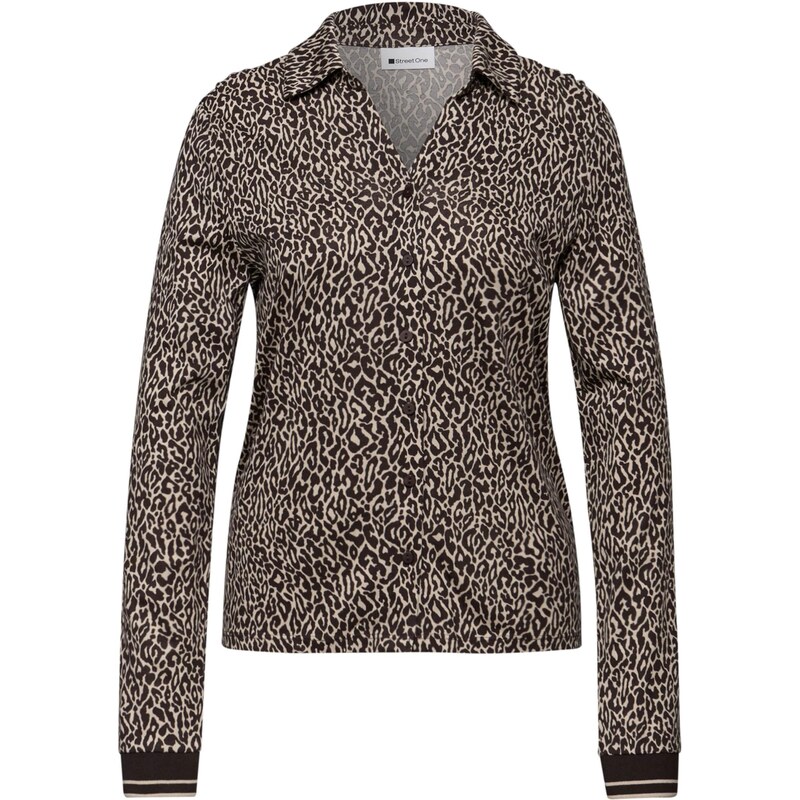 STREET ONE Blúzka hnedá / čierna 67362625