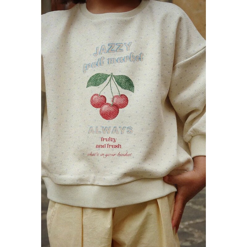 Detská bavlnená mikina Konges Sløjd LOUPY LOU SWEAT SHIRT OCS 67358839