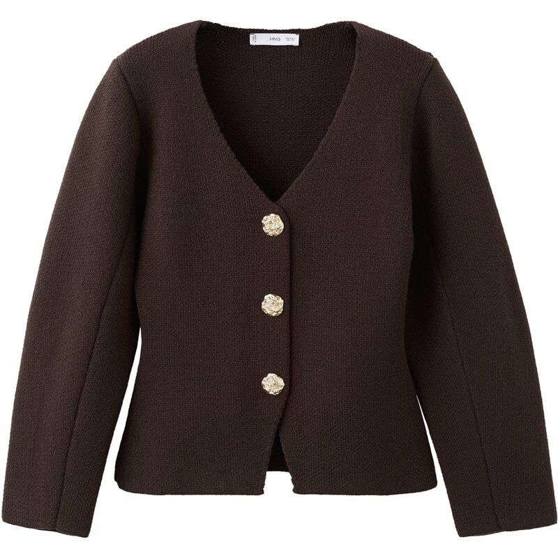 MANGO Kardigán Gaudi čokoládová 67362685