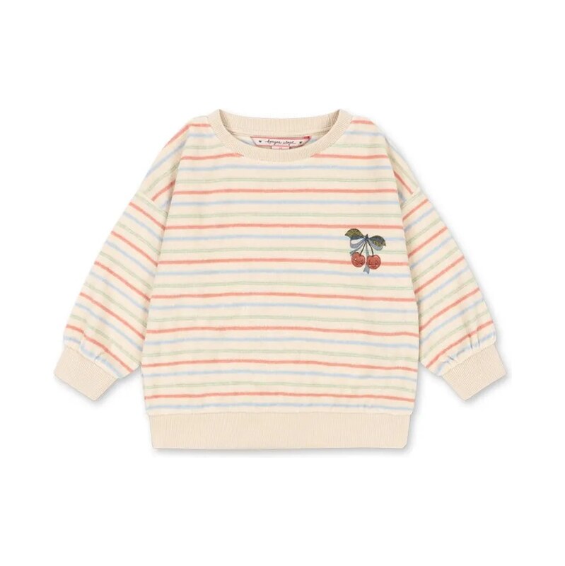 Detská mikina Konges Sløjd ITTY RIB SWEAT SHIRT GOTS 67358843