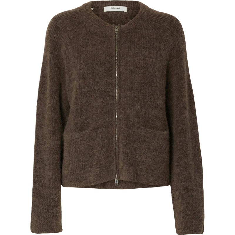SELECTED Kardigán SLFSIA čokoládová 67362746