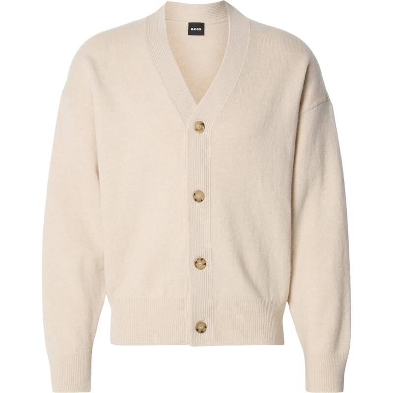 BOSS Kardigán C-Ucone biela ako vlna 67362786
