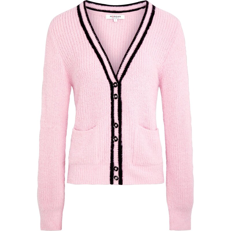 Morgan Kardigán 261-MELROSE tmavomodrá / svetloružová / biela 67362845