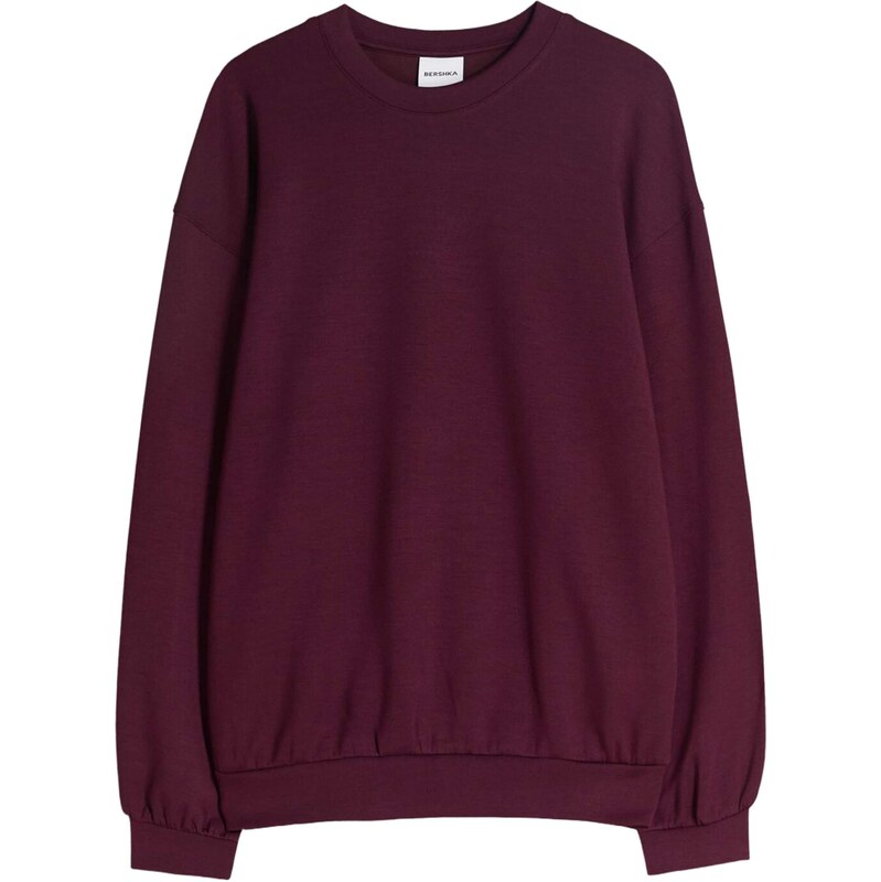Bershka Mikina burgundská 67362825