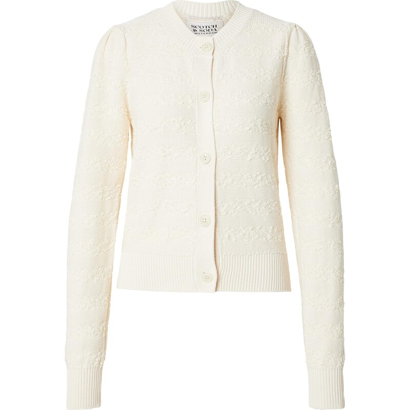 SCOTCH & SODA Kardigán šedobiela 67362891