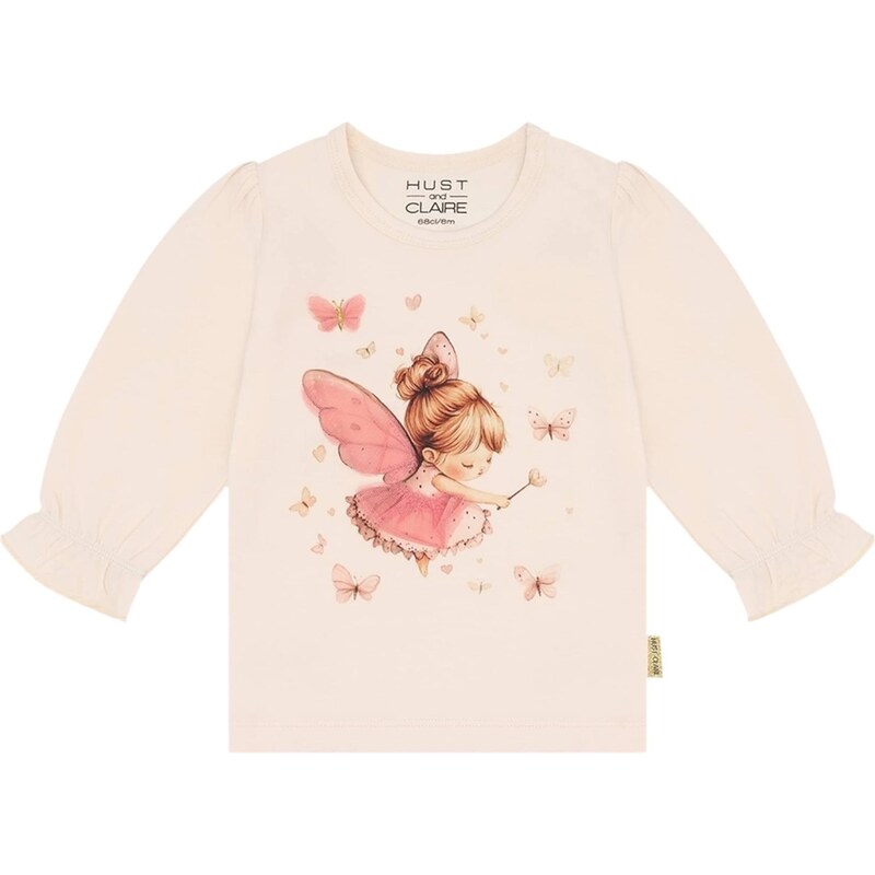 Hust & Claire Tričko Alma nebielená / čokoládová / ružová / ružová 67362928