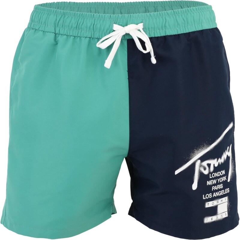 Tommy Hilfiger Underwear Plavecké šortky námornícka modrá / tyrkysová 67362923