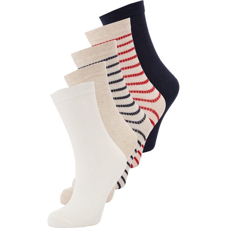 ABOUT YOU Ponožky Fee béžová / námornícka modrá / tmavočervená / biela 67362929