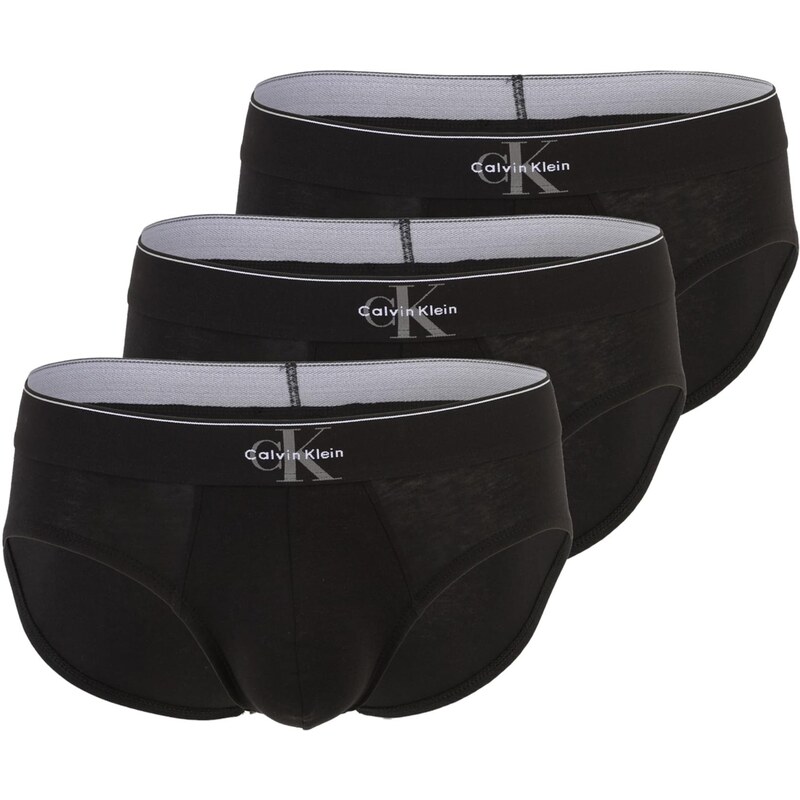 Calvin Klein Underwear Nohavičky tmavosivá / čierna / biela 67362915