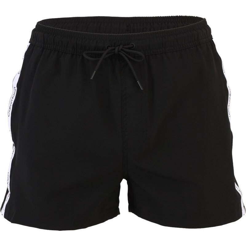 Calvin Klein Swimwear Plavecké šortky čierna / biela 67362931