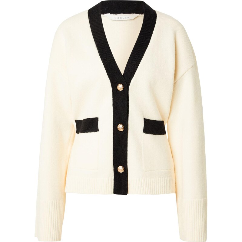 Noella Kardigán Lenyxette čierna / biela ako vlna 67362968