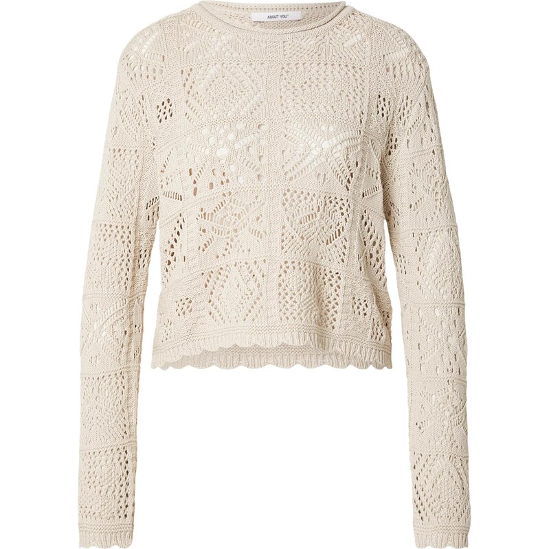 ABOUT YOU Sveter Tenea šedobiela 67362987