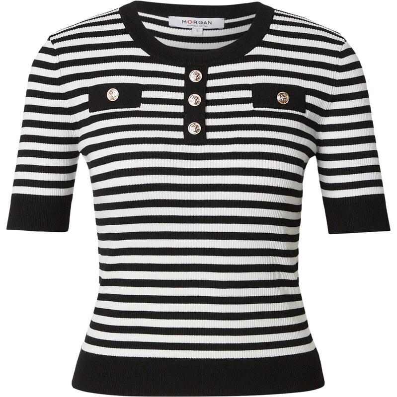 Morgan Sveter 261-MATTEA čierna / biela 67363017