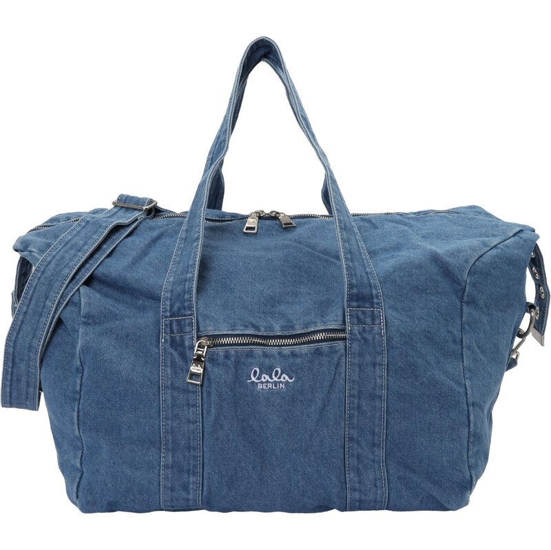 Lala Berlin Víkendová taška Muriel modrá / biela 67363070