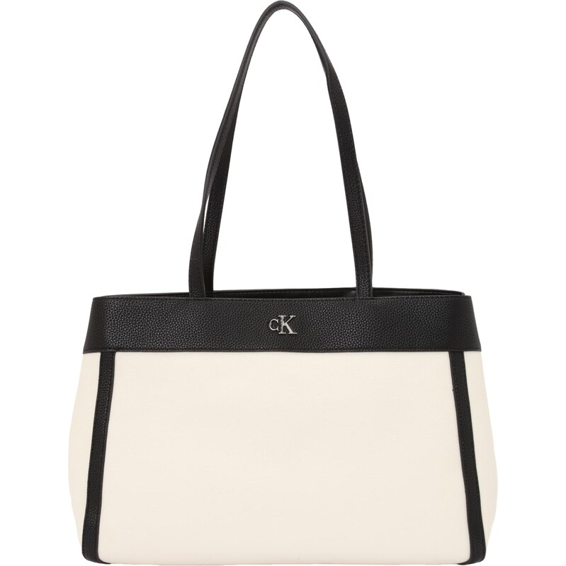 Calvin Klein Shopper čierna / šedobiela 67363075