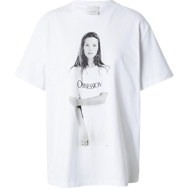 Calvin Klein Tričko OBSESSION sivá / čierna / biela 67363105