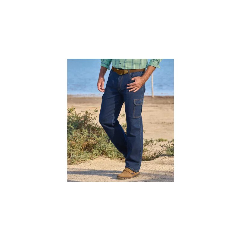 Kapsáčové rifle s polopružným pásom Regular Atlas For Men Modrá 61941286