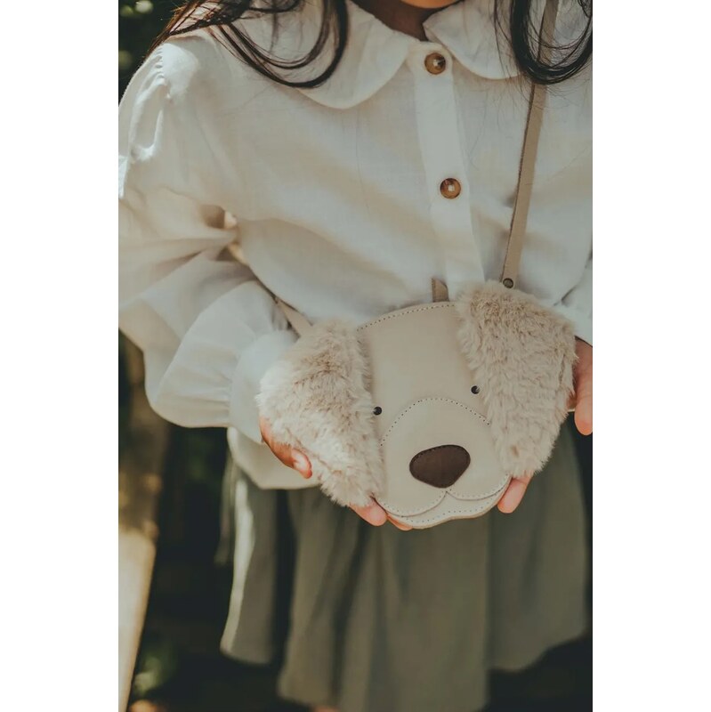 Detská kožená kabelka Donsje Britta Exclusive Purse Golden Retriever 62582273