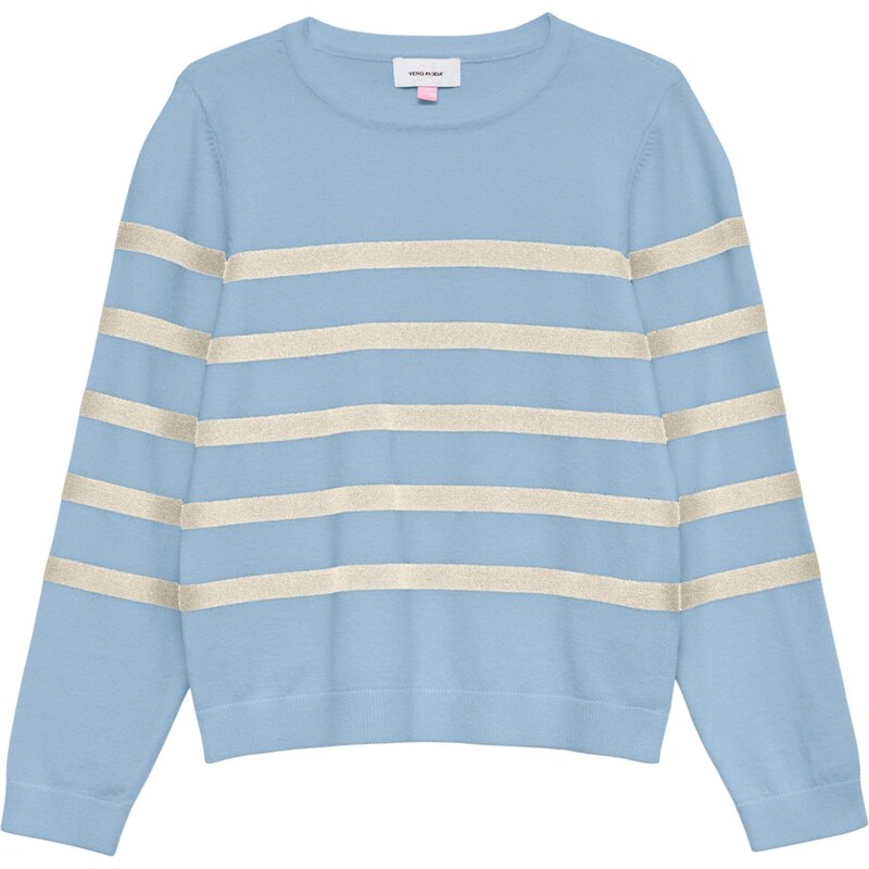 Vero Moda Girl Sveter VMSaba svetlomodrá / strieborná 67368718