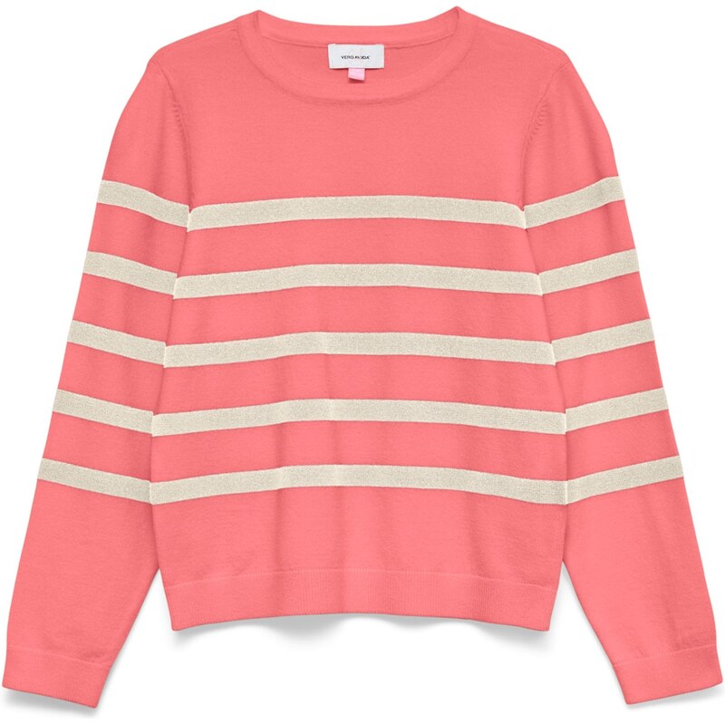Vero Moda Girl Sveter VMSaba striebornosivá / lososová 67368719