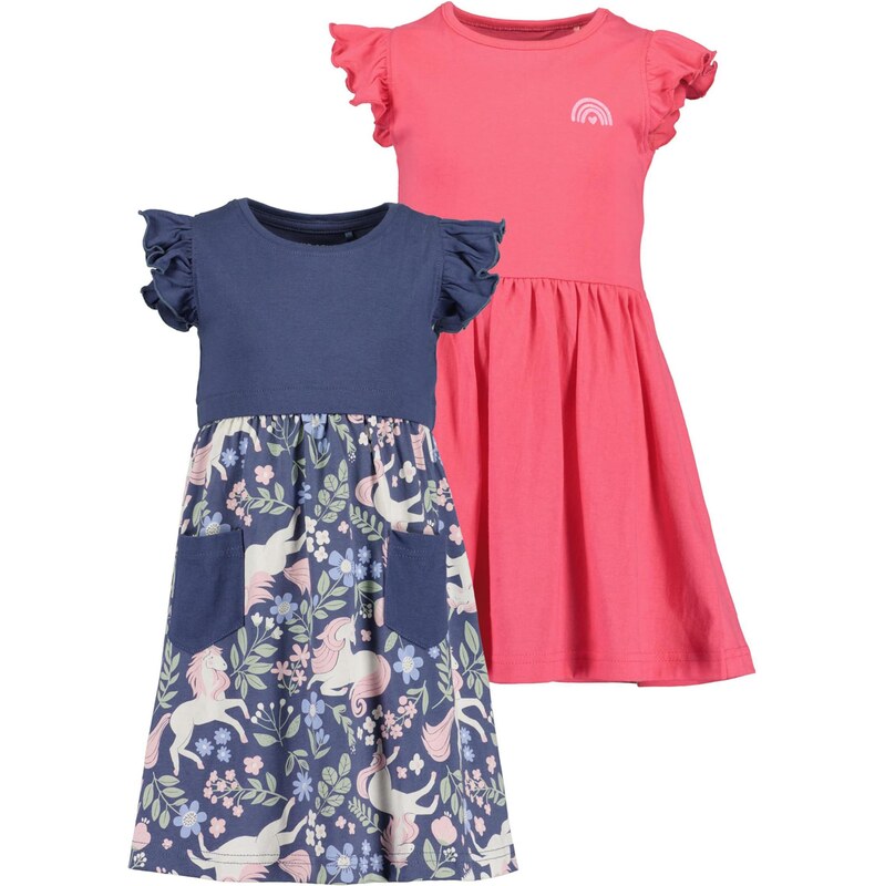 BLUE SEVEN Šaty námornícka modrá / svetlozelená / malinová / biela 67368739