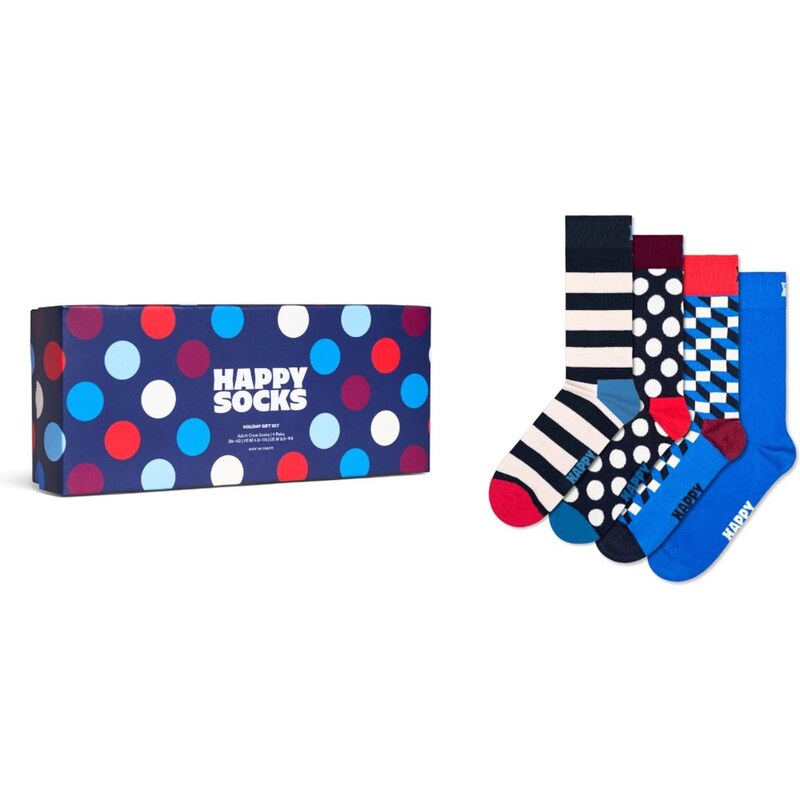Happy Socks Ponožky 4-Pack Navy Socks Gift Set čierna 67368755