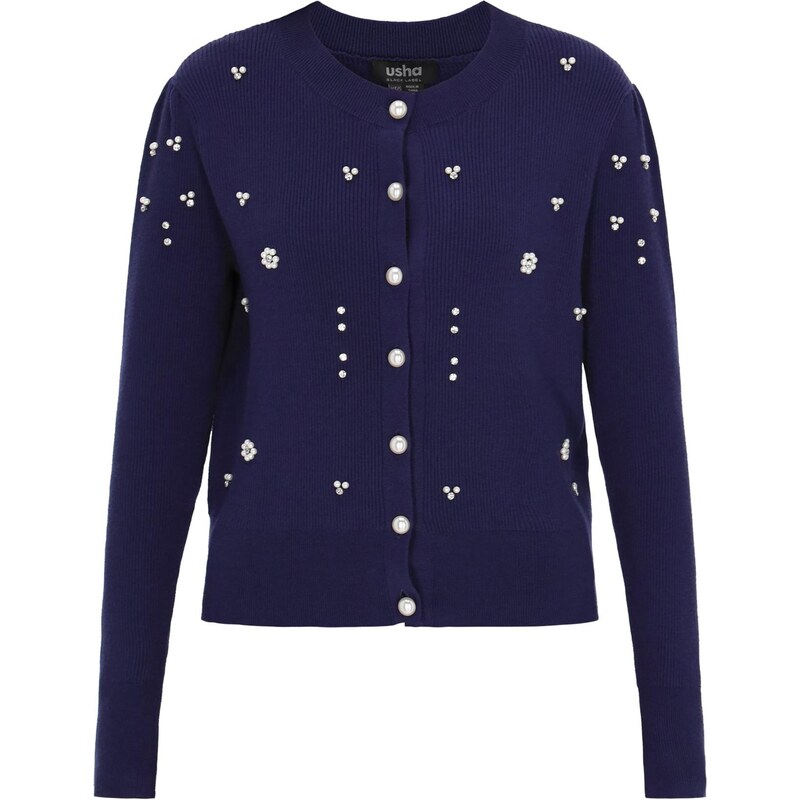 usha BLACK LABEL Kardigán námornícka modrá 67368773