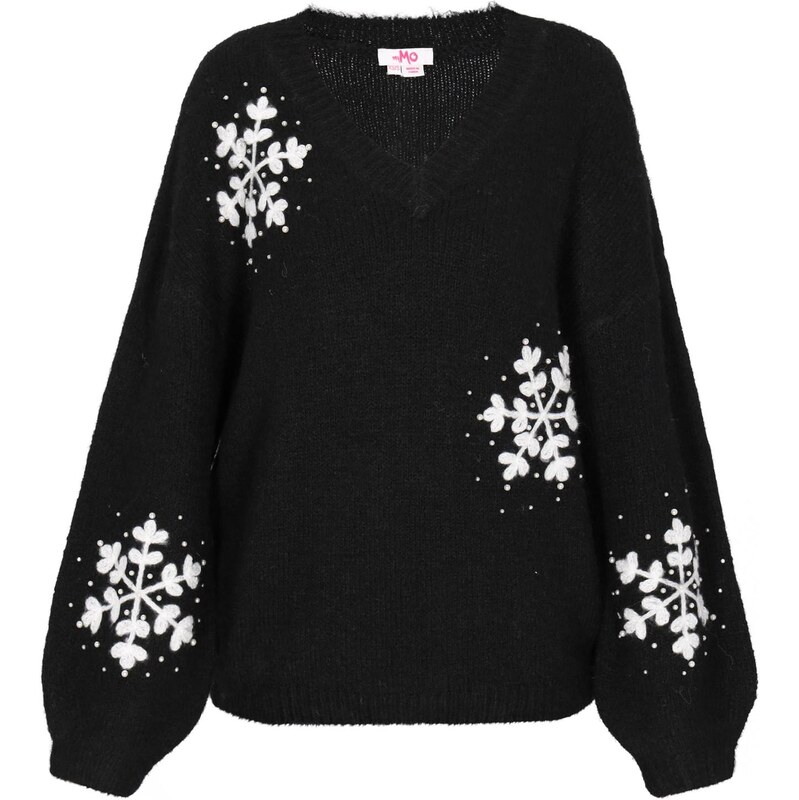 MYMO Sveter Young Fashion čierna / biela 67368764